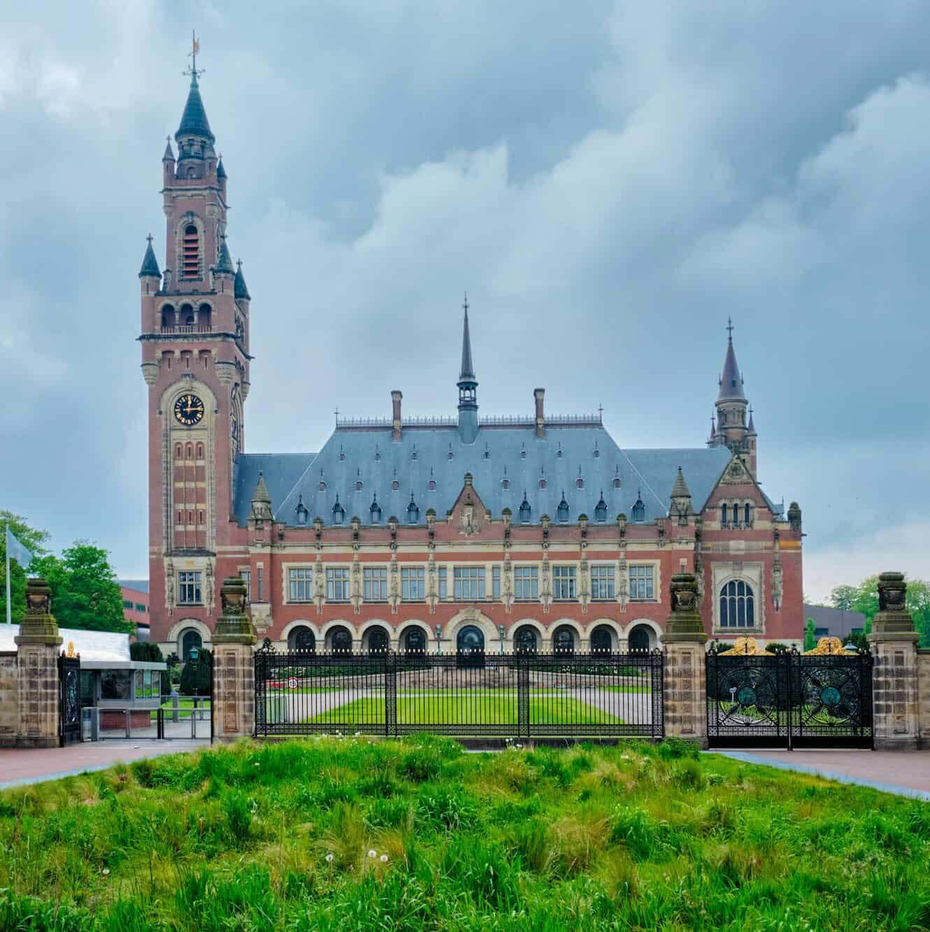 The Peace Palace international law administrative building in The Hague, the Netherlands